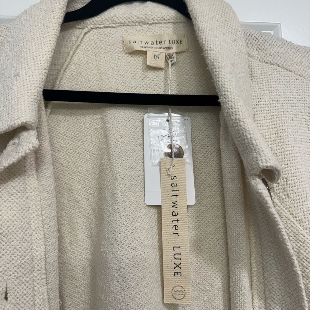 Saltwater Luxe Textured Cream Sweater